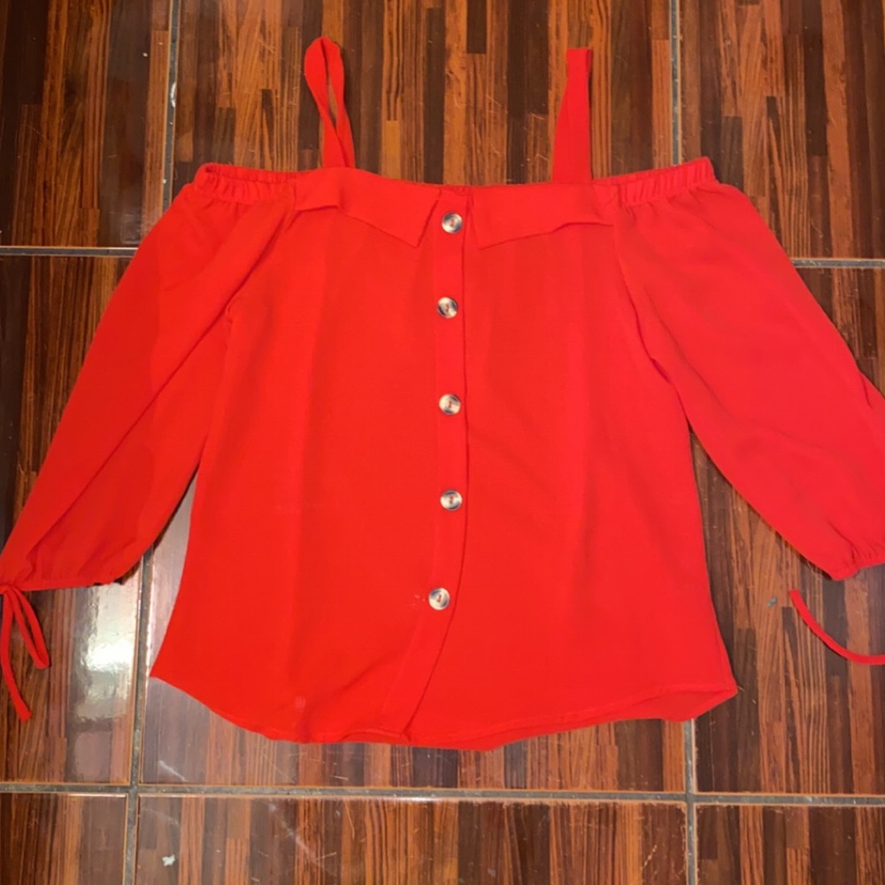 red blouse